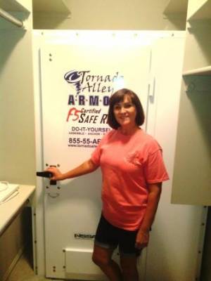 Want your storm shelter in a closet? Tornado Alley Armor safe rooms can be installed in walk-in or standard closets