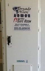 About the Tornado Shelter Door- a FEMA 320 Compliant EF-5 rated above ground tornado shelter door by Tornado Alley Armor Safe Rooms